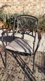 LYNTON kovová záhradná stolička 4ks