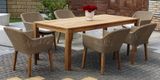 BARROW masívny stôl 100 x 220 cm z teakového dreva