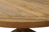 GENEVA masívny teakový stôl, okrúhly, priemer 140 cm