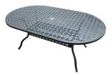 LYNTON OVAL - kovové stoličky so stolom 105 x 180 cm