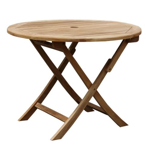DAISY skladací okrúhly stôl priemer 100 cm z teakového dreva